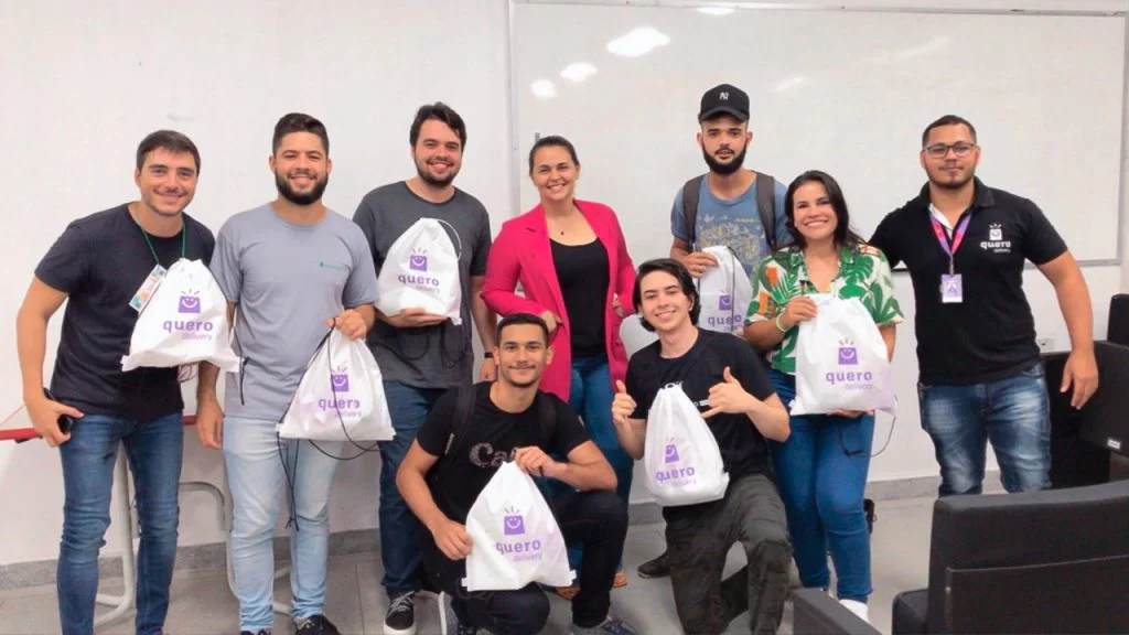 Equipe vencedora do Hackathon da Jornada de Informática do IFS.